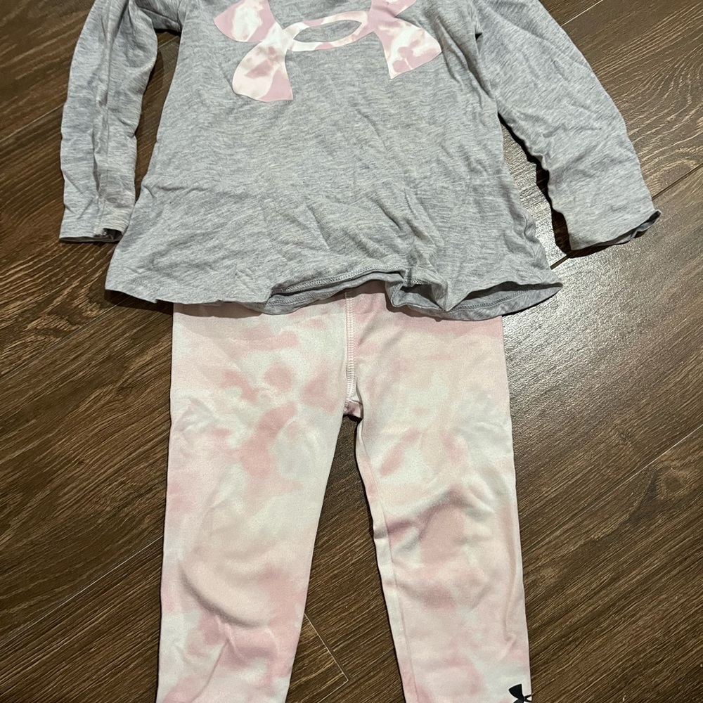 Under Armour Gray and Pink Kids Set